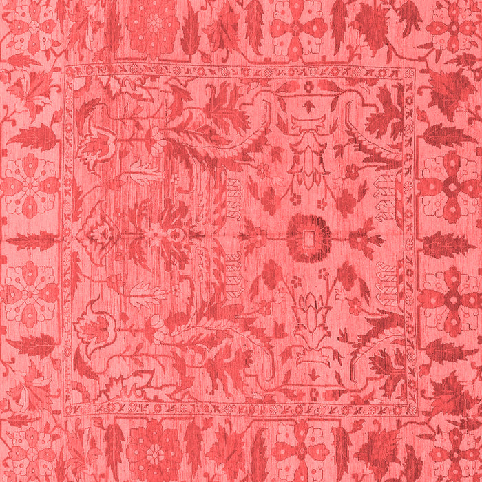Machine Washable Oriental Red Traditional Rug, wshabs1721red