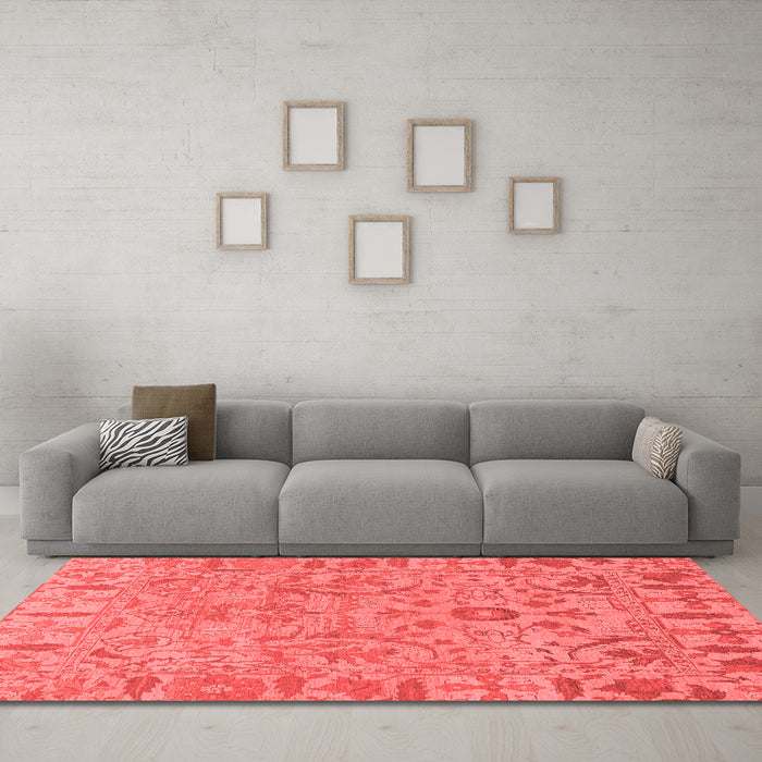 Traditional Red Washable Rugs