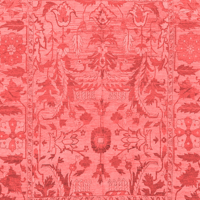 Machine Washable Oriental Red Traditional Rug, wshabs1721red