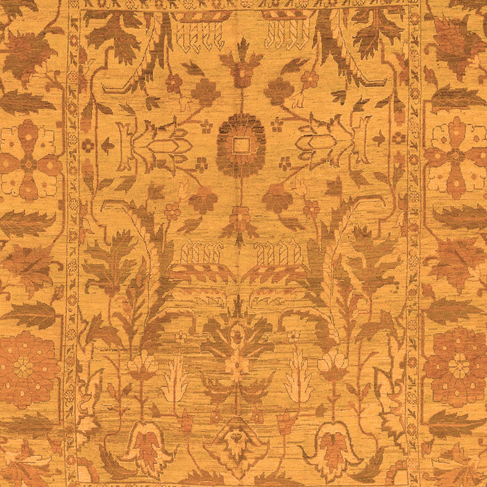 Machine Washable Oriental Orange Traditional Area Rugs, wshabs1721org