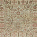 Square Abstract Dark Khaki Green Oriental Rug, abs1721