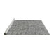 Sideview of Machine Washable Oriental Gray Traditional Rug, wshabs1721gry