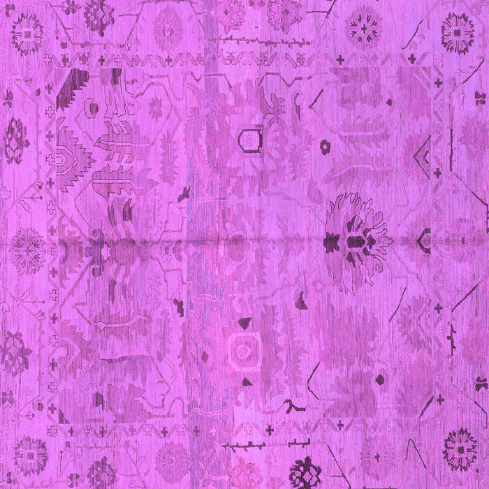 Square Machine Washable Oriental Purple Traditional Area Rugs, wshabs1722pur