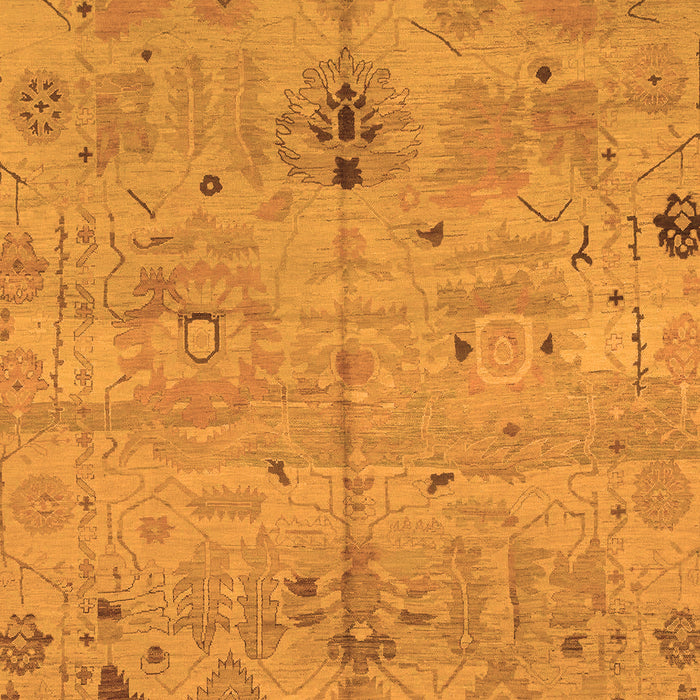 Machine Washable Oriental Orange Traditional Area Rugs, wshabs1722org