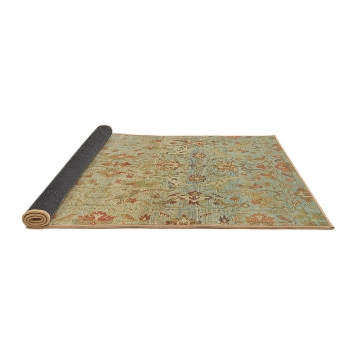 Sideview of Abstract Bronze Brown Oriental Rug, abs1723