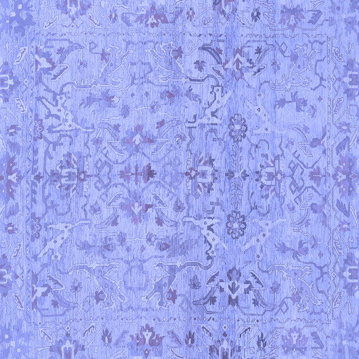 Square Oriental Blue Traditional Rug, abs1723blu