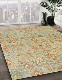 Abstract Bronze Brown Oriental Rug, abs1723