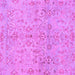 Square Machine Washable Oriental Purple Traditional Area Rugs, wshabs1723pur