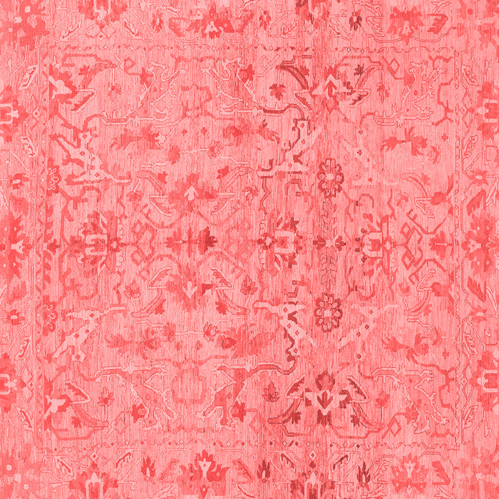 Machine Washable Oriental Red Traditional Rug, wshabs1723red