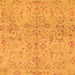 Square Oriental Orange Traditional Rug, abs1723org