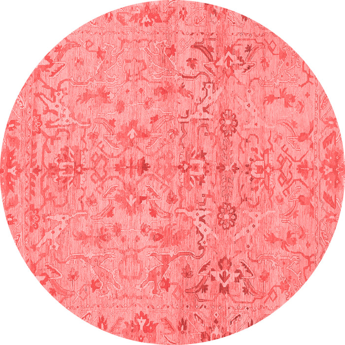 Machine Washable Oriental Red Traditional Rug, wshabs1723red