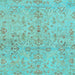 Square Oriental Light Blue Traditional Rug, abs1723lblu