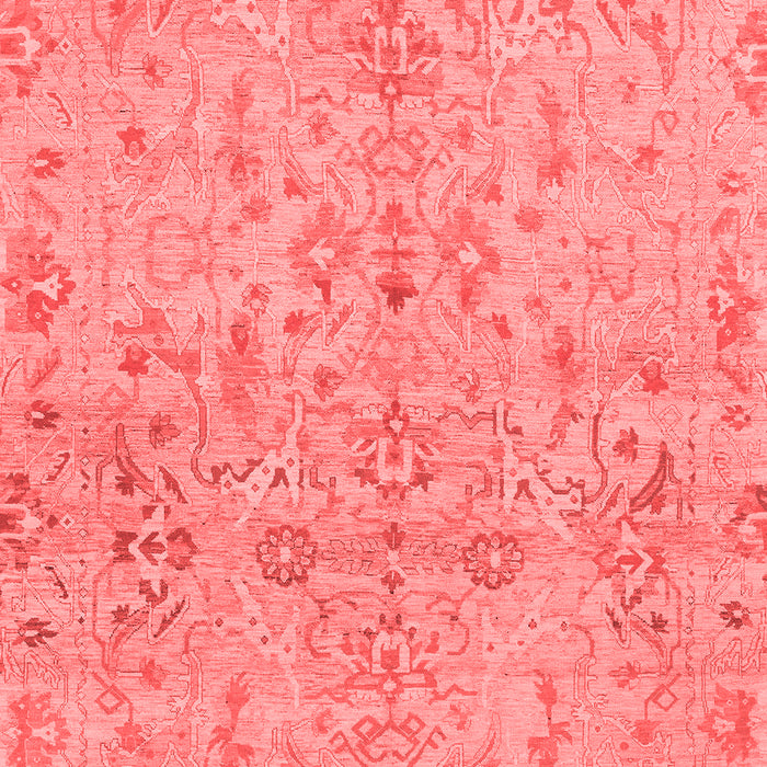Machine Washable Oriental Red Traditional Rug, wshabs1723red