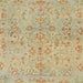 Square Abstract Bronze Brown Oriental Rug, abs1723