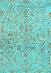 Oriental Light Blue Traditional Rug, abs1723lblu