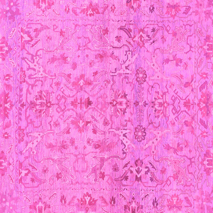 Square Oriental Pink Traditional Rug, abs1723pnk