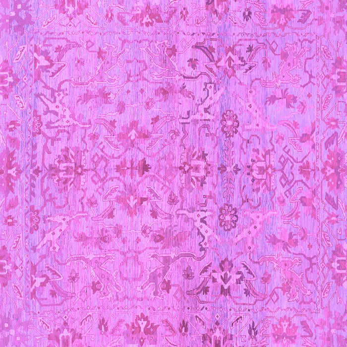 Square Oriental Purple Traditional Rug, abs1723pur