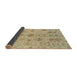 Sideview of Abstract Bronze Brown Oriental Rug, abs1724