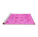 Sideview of Machine Washable Oriental Pink Traditional Rug, wshabs1724pnk