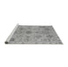 Sideview of Machine Washable Oriental Gray Traditional Rug, wshabs1724gry