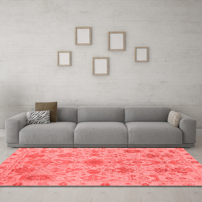 Traditional Red Washable Rugs
