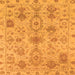 Square Oriental Orange Traditional Rug, abs1724org