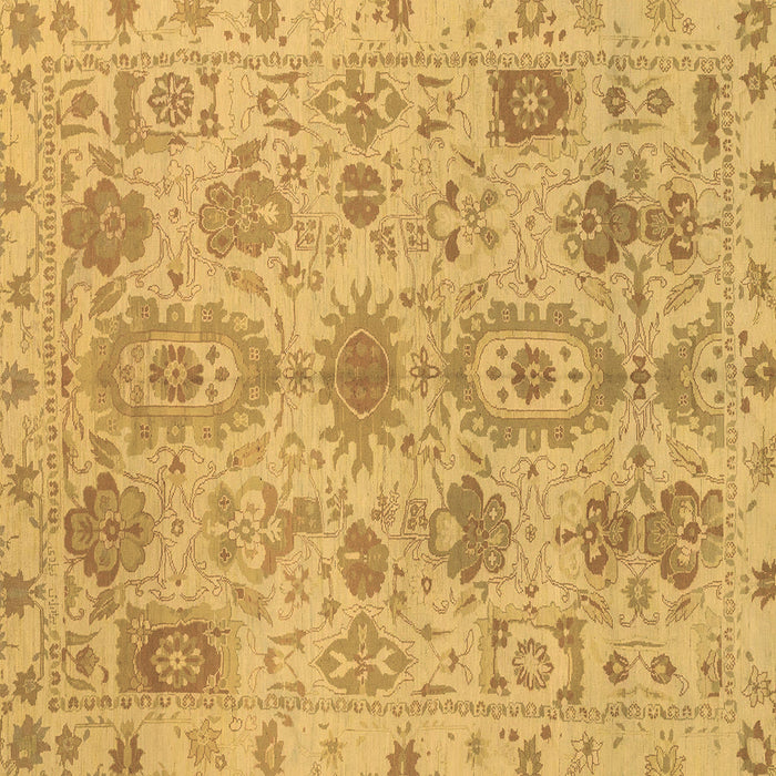 Square Machine Washable Oriental Brown Traditional Rug, wshabs1724brn