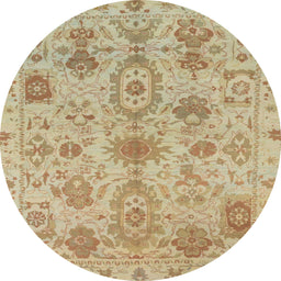 Round Machine Washable Abstract Bronze Brown Rug, wshabs1724