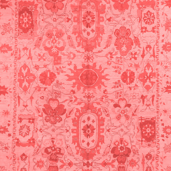 Machine Washable Oriental Red Traditional Rug, wshabs1724red