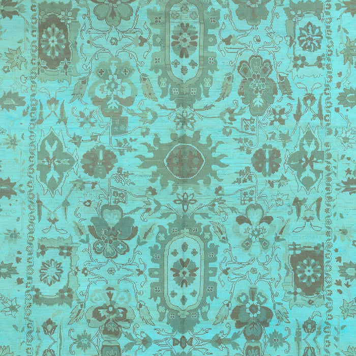 Oriental Light Blue Traditional Rug, abs1724lblu