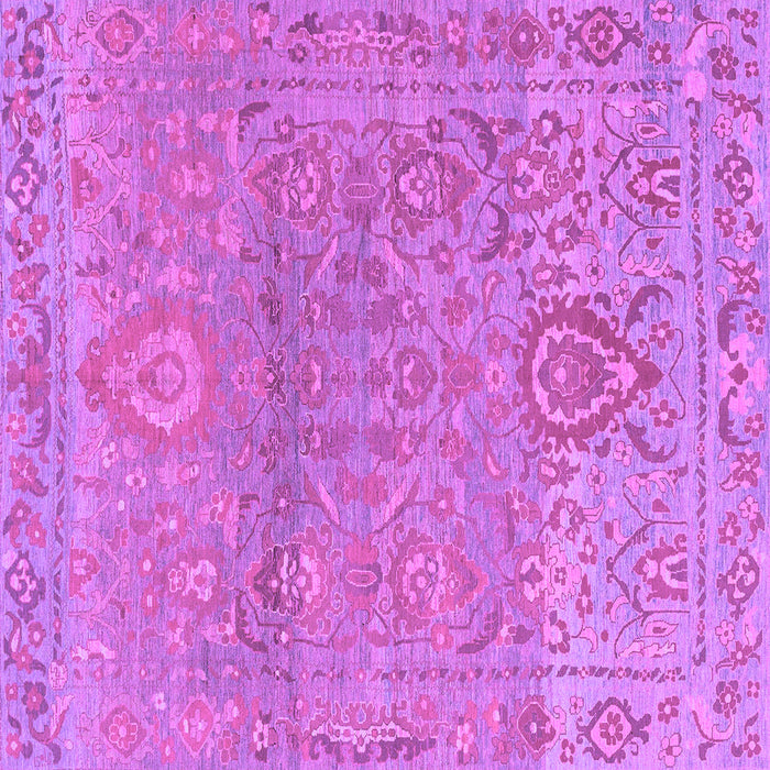 Square Machine Washable Oriental Purple Traditional Area Rugs, wshabs1725pur