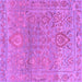 Square Oriental Purple Traditional Rug, abs1725pur