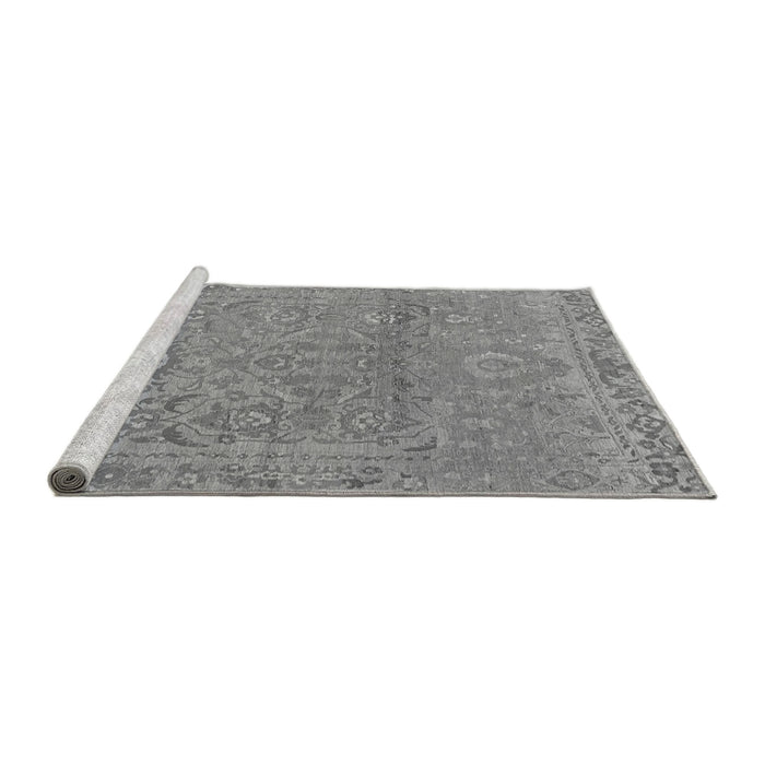 Sideview of Machine Washable Oriental Gray Traditional Rug, wshabs1725gry