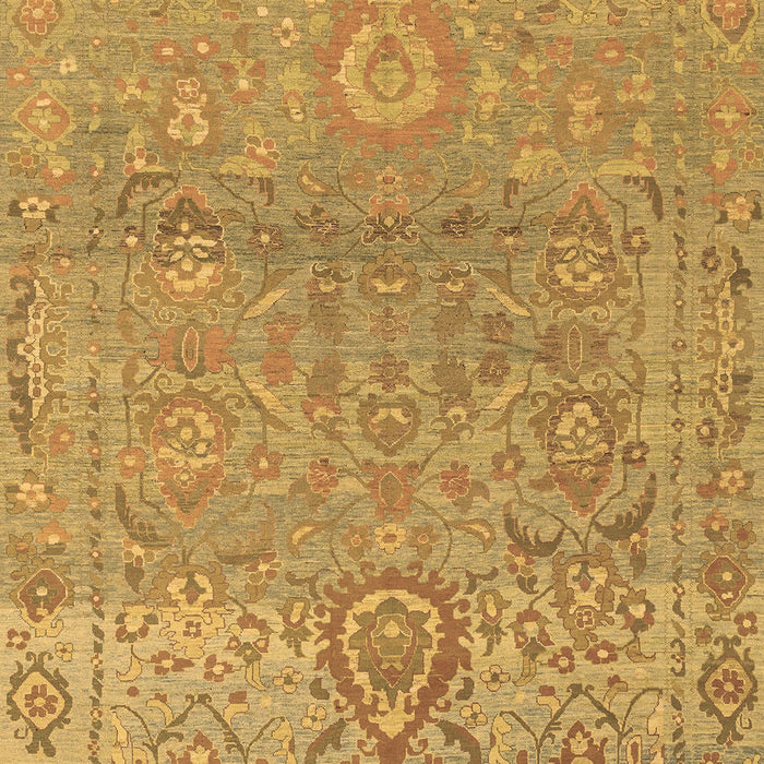 Machine Washable Oriental Brown Traditional Rug, wshabs1725brn