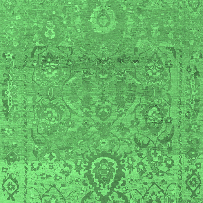 Oriental Emerald Green Traditional Rug, abs1725emgrn