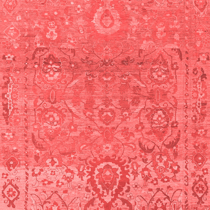 Machine Washable Oriental Red Traditional Rug, wshabs1725red
