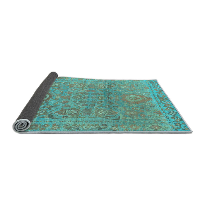 Sideview of Oriental Light Blue Traditional Rug, abs1725lblu