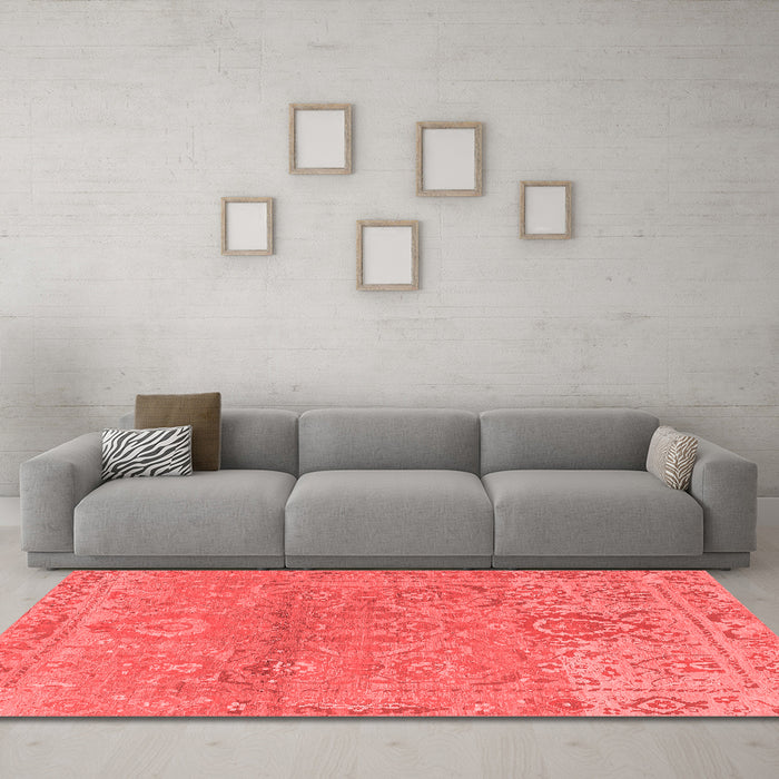 Traditional Red Washable Rugs
