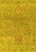 Oriental Yellow Traditional Rug, abs1725yw