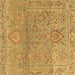 Square Machine Washable Oriental Brown Traditional Rug, wshabs1725brn