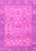 Machine Washable Oriental Pink Traditional Rug, wshabs1726pnk