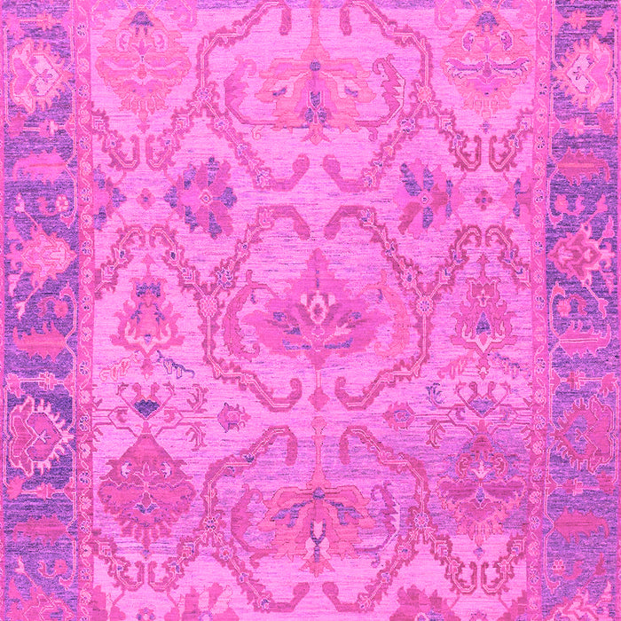 Machine Washable Oriental Pink Traditional Rug, wshabs1726pnk