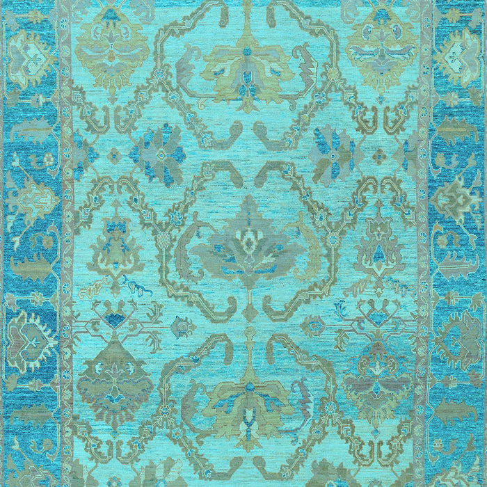 Oriental Light Blue Traditional Rug, abs1726lblu