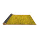 Sideview of Oriental Yellow Traditional Rug, abs1726yw