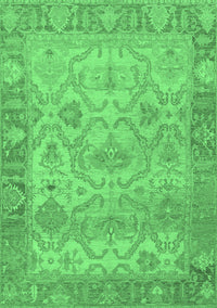 Oriental Emerald Green Traditional Rug, abs1726emgrn