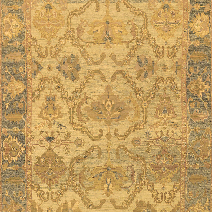 Machine Washable Oriental Brown Traditional Rug, wshabs1726brn