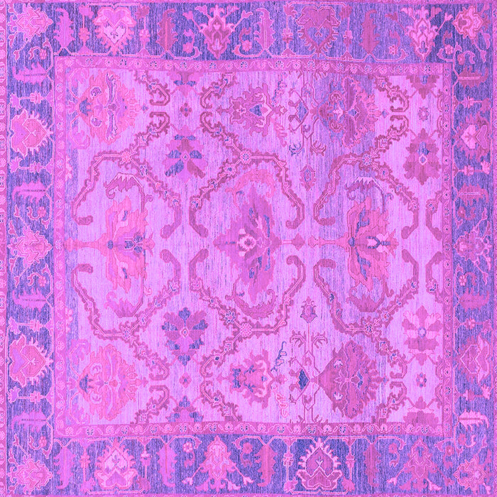 Square Oriental Purple Traditional Rug, abs1726pur