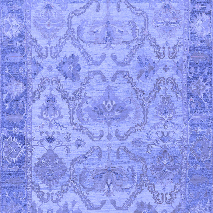 Machine Washable Oriental Blue Traditional Rug, wshabs1726blu