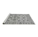 Sideview of Machine Washable Oriental Gray Traditional Rug, wshabs1727gry