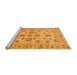Sideview of Machine Washable Oriental Orange Traditional Area Rugs, wshabs1727org